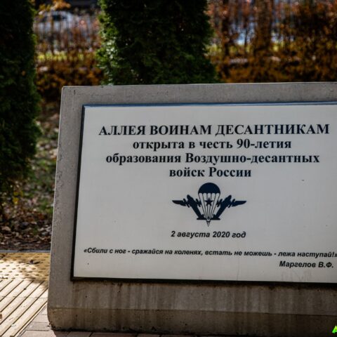 Аллея воинам десантникам в парке Гагарина Достопримечательность Арт-Квест-Прогулка