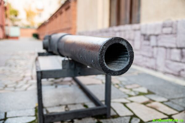 Ствол 87-мм легкой полевой пушки образца 1877 года Достопримечательность Арт-Квест-Прогулка